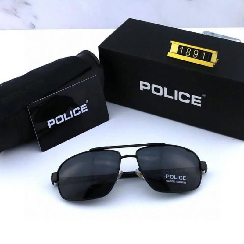 POLICE Polarized Sport Sunglasses for Men Driving Fishing Running with UV 400 Protection Sun Glasses with Tea-Frame Grey Lenses - Image 2