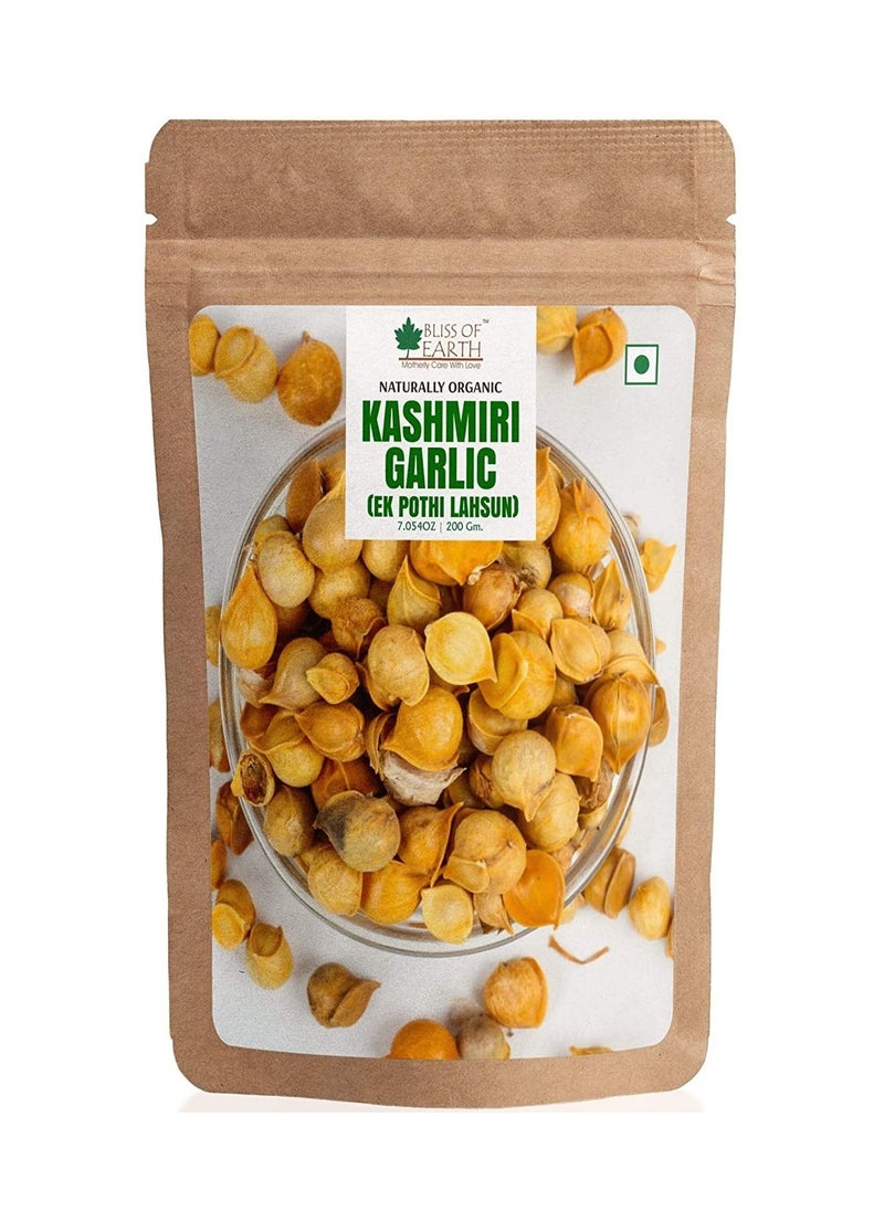 BLISS OF EARTH Naturally Organic Kashmiri Garlic 200GM 