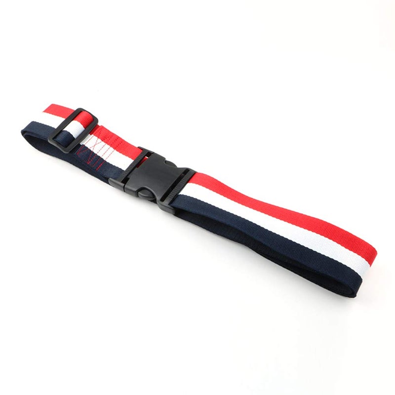 ZARPMA Baby Adjustable Safety Belt,Safety Harness for Child Kid Infant Safe Strap 5cm Width for Pushchair,HighChair,Child Chair,Stroller,Pram Buggy(Blue-White-Red) - Image 1