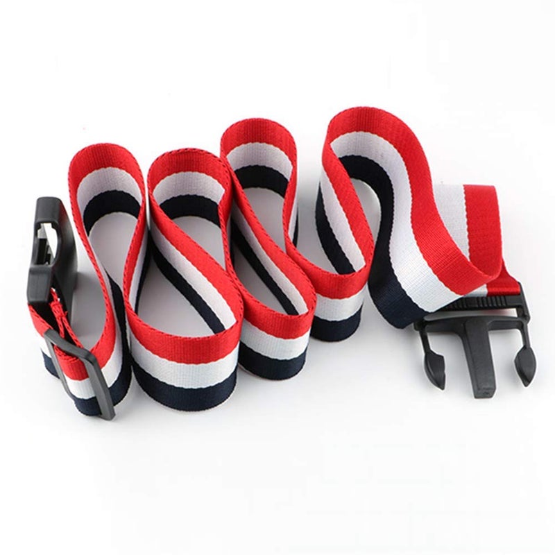 ZARPMA Baby Adjustable Safety Belt,Safety Harness for Child Kid Infant Safe Strap 5cm Width for Pushchair,HighChair,Child Chair,Stroller,Pram Buggy(Blue-White-Red) - Image 4