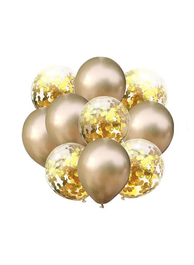 Sharpdo Chrome Metallic Gold Balloon For Happy Birthday Party Baby Shower Wedding Decoration - Image 1