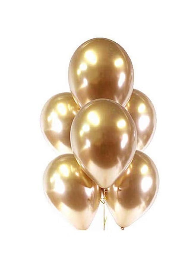 Sharpdo Chrome Metallic Gold Balloon For Happy Birthday Party Baby Shower Wedding Decoration - Image 2