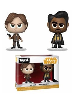 Funko VYNL: Star Wars Han Solo and Lando Calrissian Collectable Vinyl Figure, 31849, 3.75 Inch, Pack of 2  - Image 1