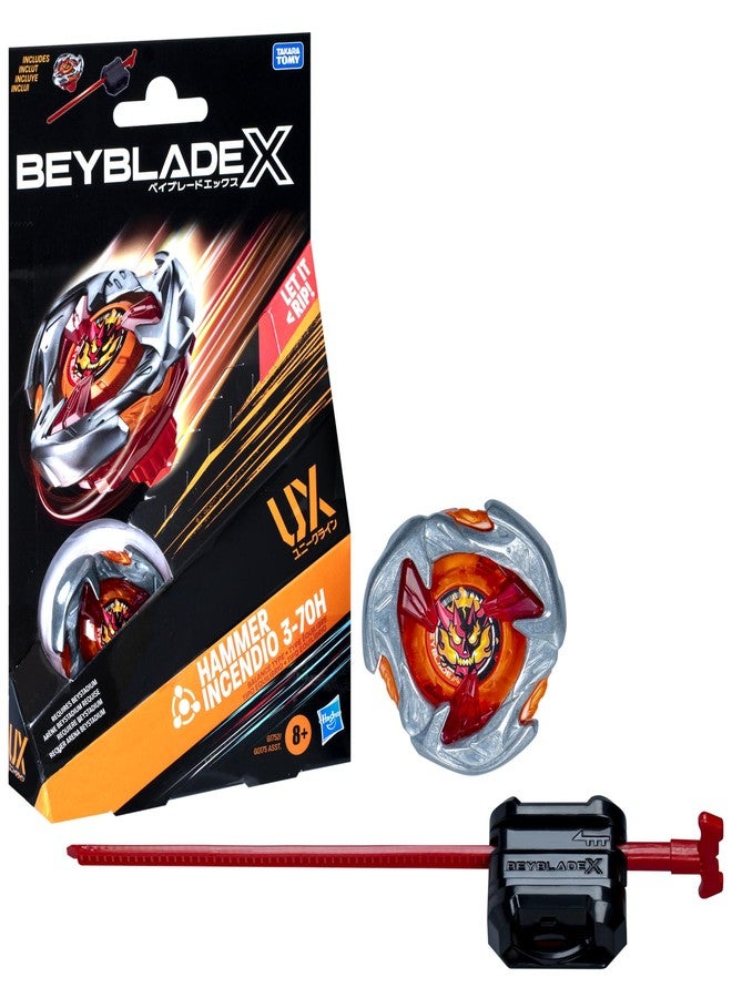 BeyBlade بايبليد إكس هامر إنسنديو 3-70H UX مجموعة بداية مع قمة نوع التوازن وإطلاق النار؛ ألعاب/ألعاب معتمدة من تاكارا تومي للمعارك للأطفال من 8 سنوات وما فوق - Image 1