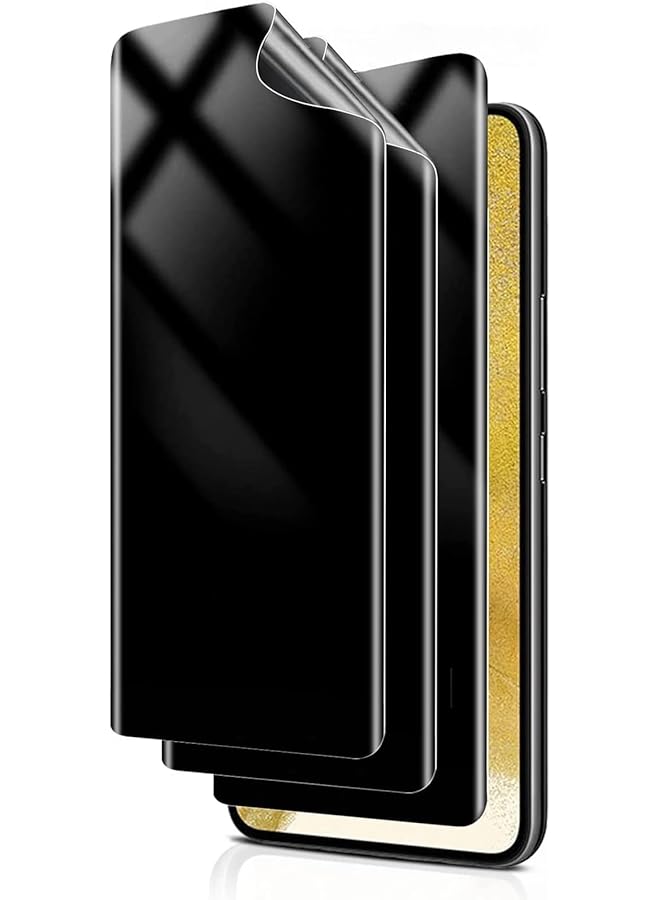 إيروريكس مجموعة من 3 قطع لحماية شاشة الخصوصية لهاتف Samsung S22، طبقة TPU مرنة رقيقة للغاية، شاشة بديلة ناعمة مضادة للتجسس، طبقة حماية شاشة مضادة للتجسس لهاتف Samsung S22 - Image 1