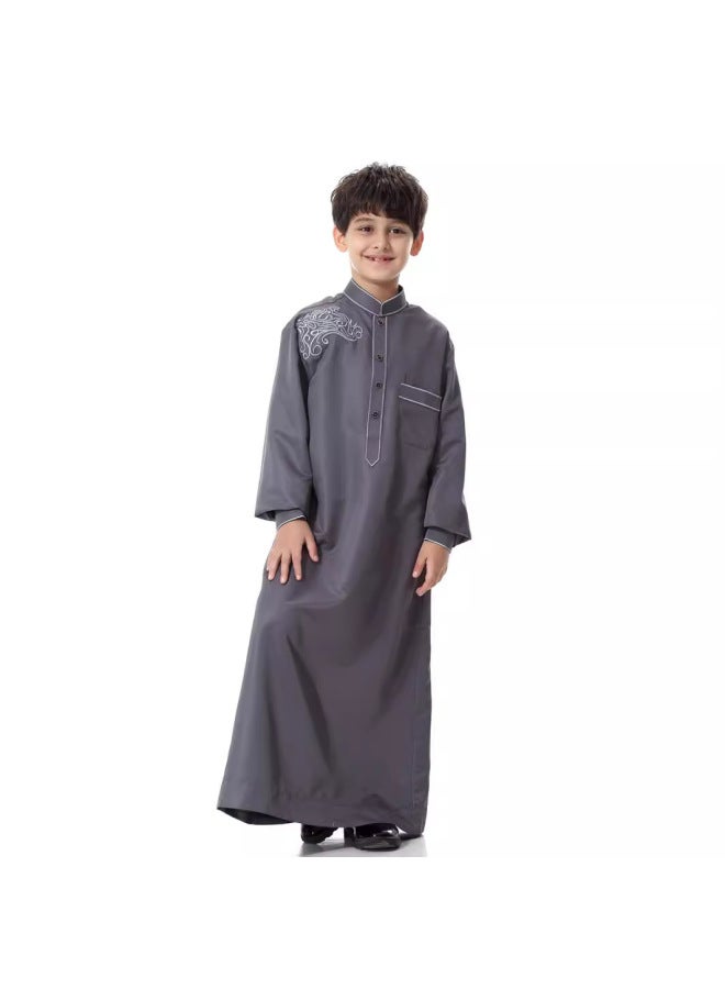 عباية - قميص طويل تقليدي للأولاد - مقاس XL - ملابس أطفال مسلمة، ملابس أطفال تقليدية، قميص طويل كاجوال، ملابس للعطلات - Image 3