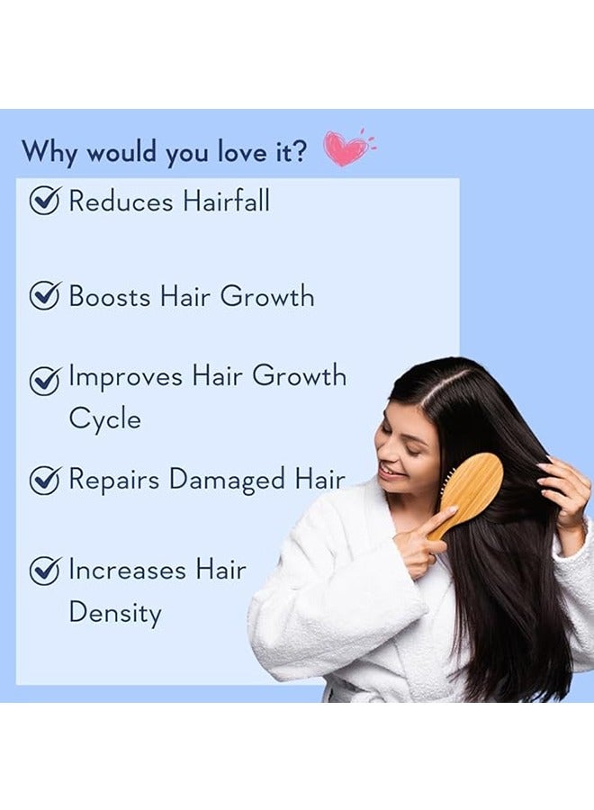 Hair Growth Serum Concentrate 30ml, 3% Redensyl, 4% Anagain, 2% Baicapil, Caffeine, Biotin, Plant Keratin & Rice Water, Reduce Hairfall, Boost Hair Growth for Men and Women