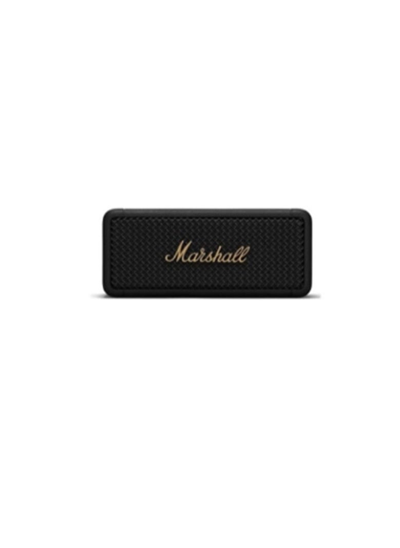 Marshall - Emberton II Portable Bluetooth Speaker - Black and Brass - Image 1