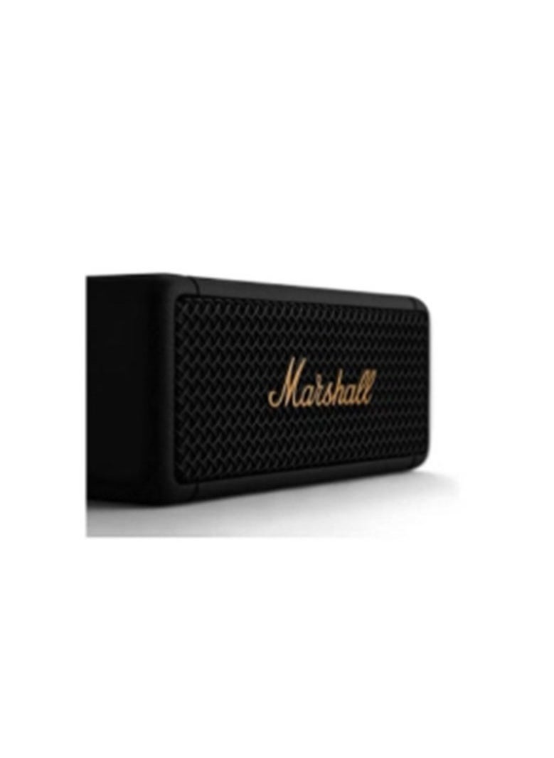 Marshall - Emberton II Portable Bluetooth Speaker - Black and Brass - Image 1