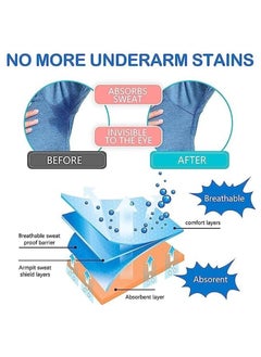 MIRFA Underarm Sweat Patch, Disposable Nonwoven, Anti-Sweat, Comfortable and Relaxing, Soft and Breathable, Invisible Design, Unisex Extra Adhesive, Disposable, Sweat Free Armpit Protection (Pack of 10)  - Image 3