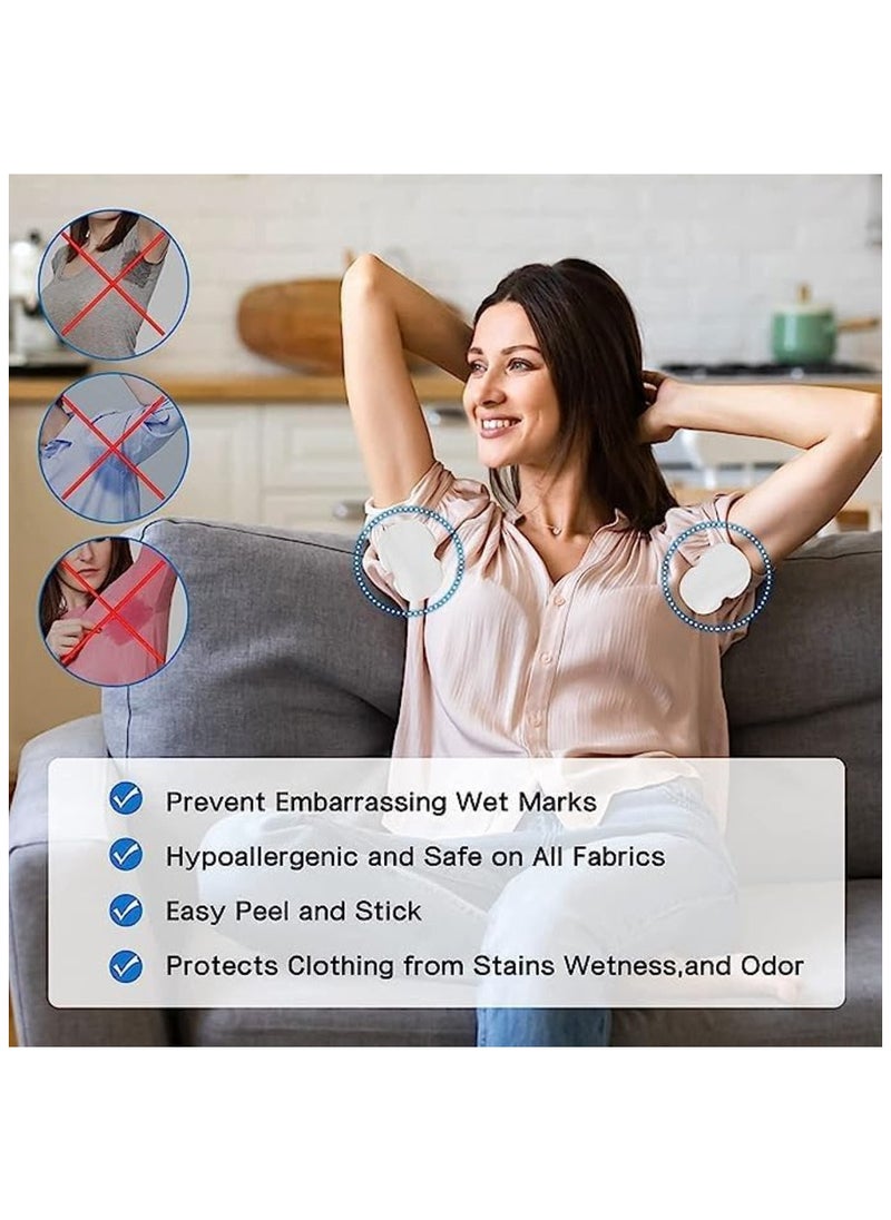 MIRFA - Underarm Sweat Patch, Disposable Nonwoven, Anti-Sweat, Comfortable and Relaxing, Soft and Breathable, Invisible Design, Unisex Extra Adhesive, Disposable, Sweat Free Armpit Protection (Pack of 10) - Image 1