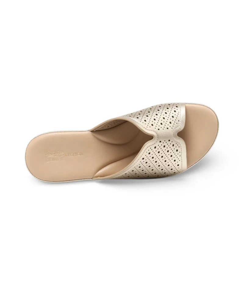 Bata  Perforated Comfort Wedge Sandals for Women | Best Price UAE