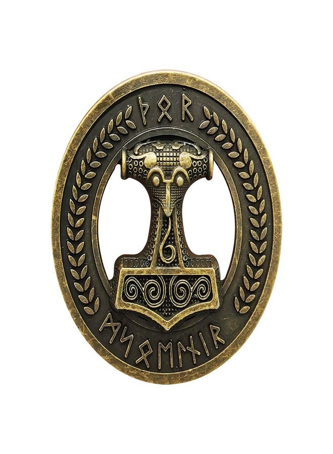 YOQUCOL Vintage Viking Style Belt Buckle Bronze Belts Buckle For Men - Image 1