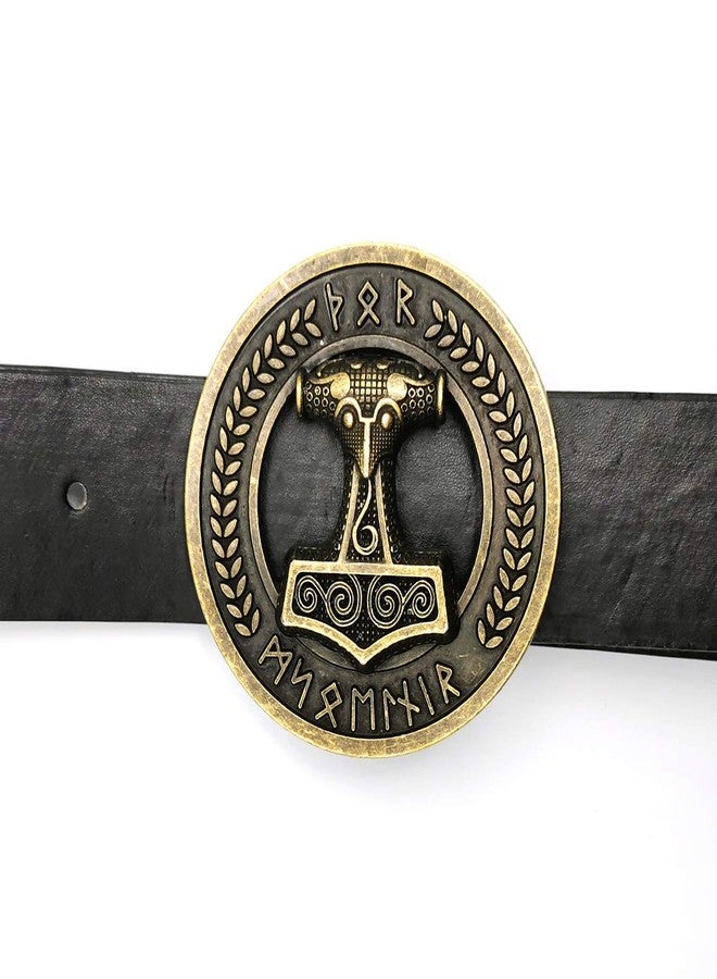 YOQUCOL Vintage Viking Style Belt Buckle Bronze Belts Buckle For Men - Image 2