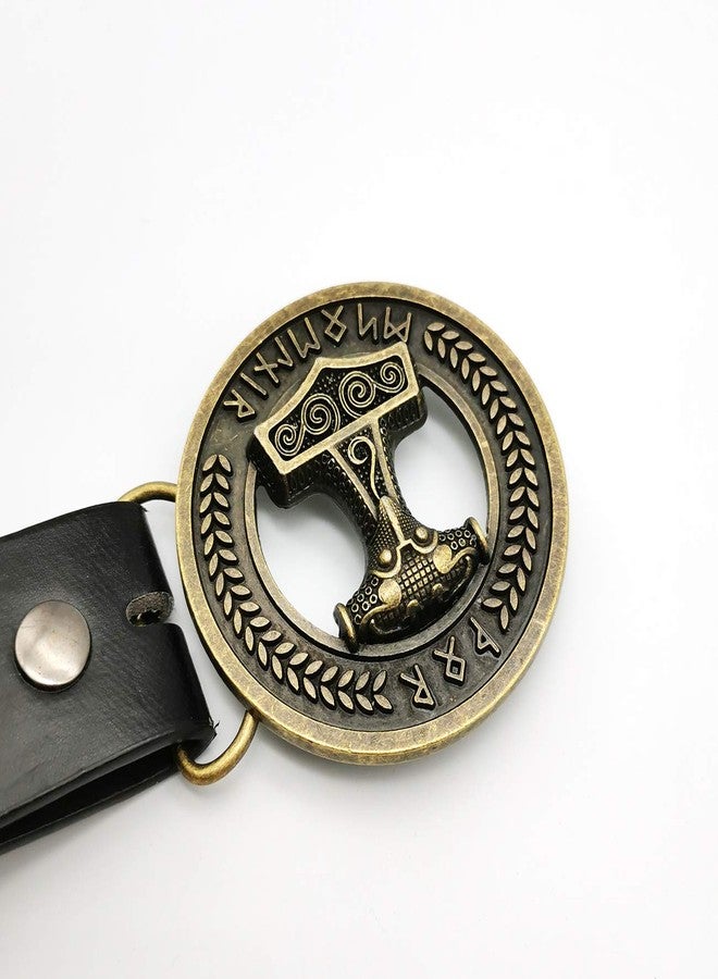 YOQUCOL Vintage Viking Style Belt Buckle Bronze Belts Buckle For Men - Image 3