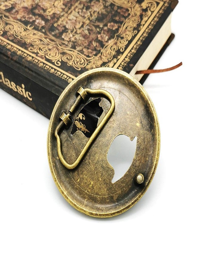 YOQUCOL Vintage Viking Style Belt Buckle Bronze Belts Buckle For Men - Image 5