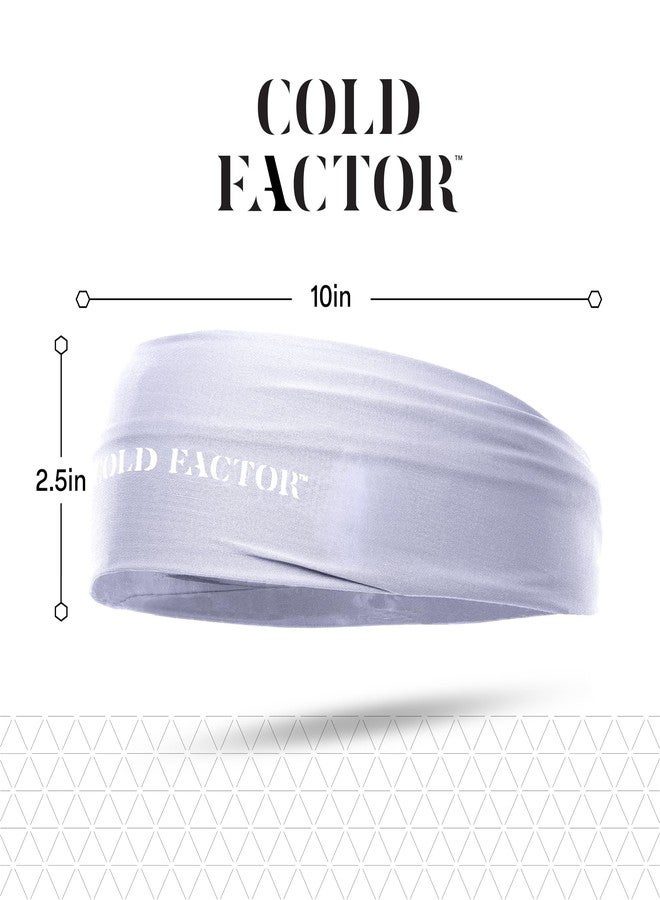 COLD FACTOR Instant Cooling Headband 3 Pack | Advanced Evaporative Comfort for Sports & Outdoor | UPF 50+ Protection | Long-Lasting Coolness | Ideal for Fitness, Hiking, Yoga, & Running (White) - Image 2