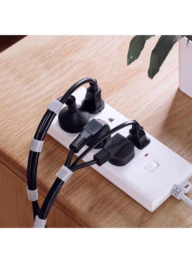 1 Roll Of 5meter Tearable Data Cable Storage Back-to-back Tie Nylon Self-adhesive Hook And Loop Plant Strap Multi-purpose Strap - Image 3