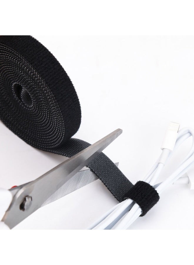 1 Roll Of 5meter Tearable Data Cable Storage Back-to-back Tie Nylon Self-adhesive Hook And Loop Plant Strap Multi-purpose Strap - Image 5