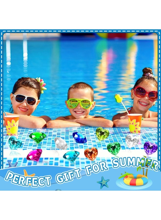 OSHIMA 16PCS Diving Gem Pool Toys, Gems Diving Training Sink Toys Beach Toys, Summer Pool Divings Swimming Toys for Kids, Fun Swim Games Sinking Set for Swimming Seaside Divings Outdoor Activities - Image 2