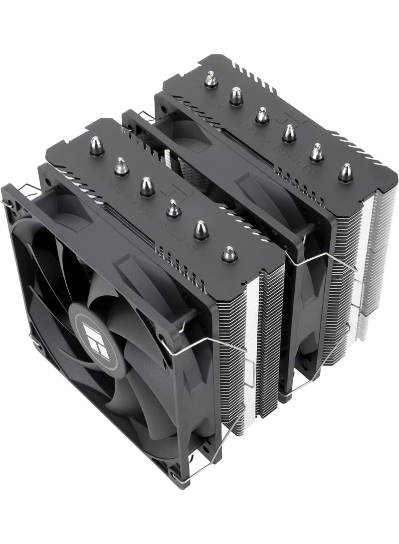 ثيرمالرايت مبرد المعالج Thermalright Peerless Assassin 120 SE، مزود بستة أنابيب حرارية بتقنية AGHP، ومروحتين PWM مقاس 120 مم، وسرعة 1550 دورة في الدقيقة، متوافق مع معالجات AMD: AM4 AM5/Intel LGA 1700/1150/1151/1200/1851، مبرد كمبيوتر - Image 1