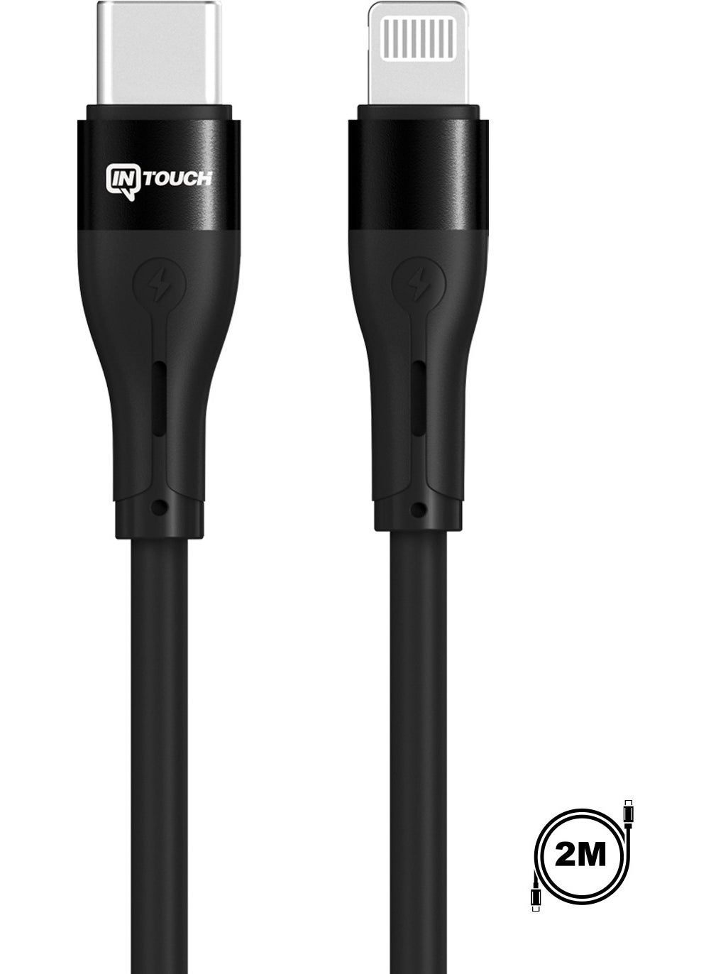 Intouch Fleet Type-C Lightning 65W PD Charging and Data Cable 2m  - Image 1