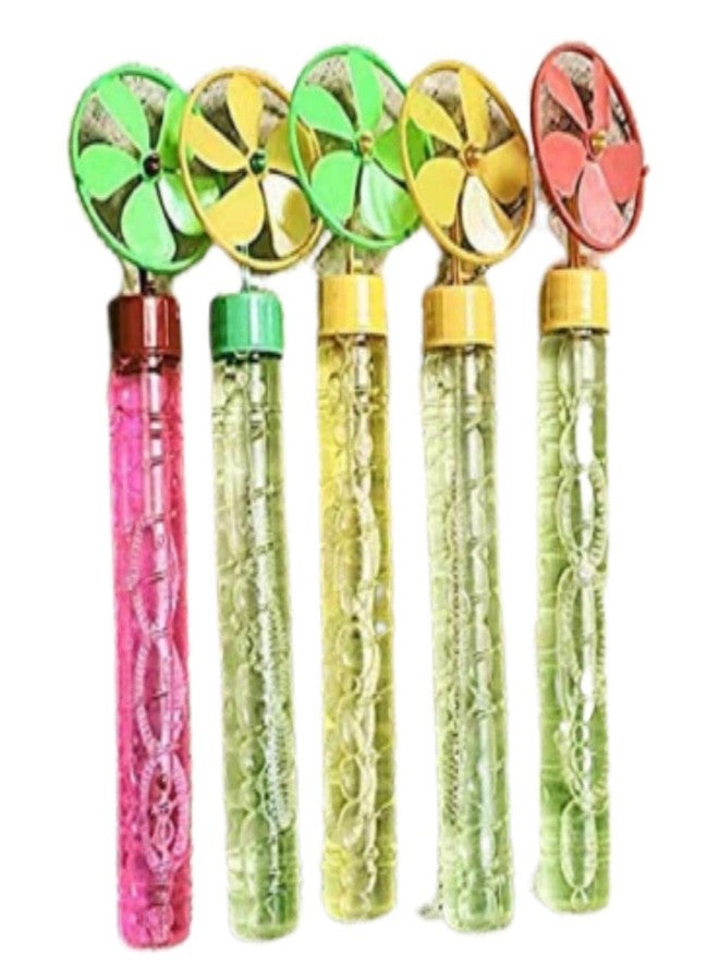 FULLFILLS Fan Plastic Bubble Stick for Kids (Small) Pack of 15 Piece - Image 1
