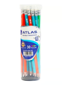 ATLAS 30-Piece Neon HB Pencils  - Image 1