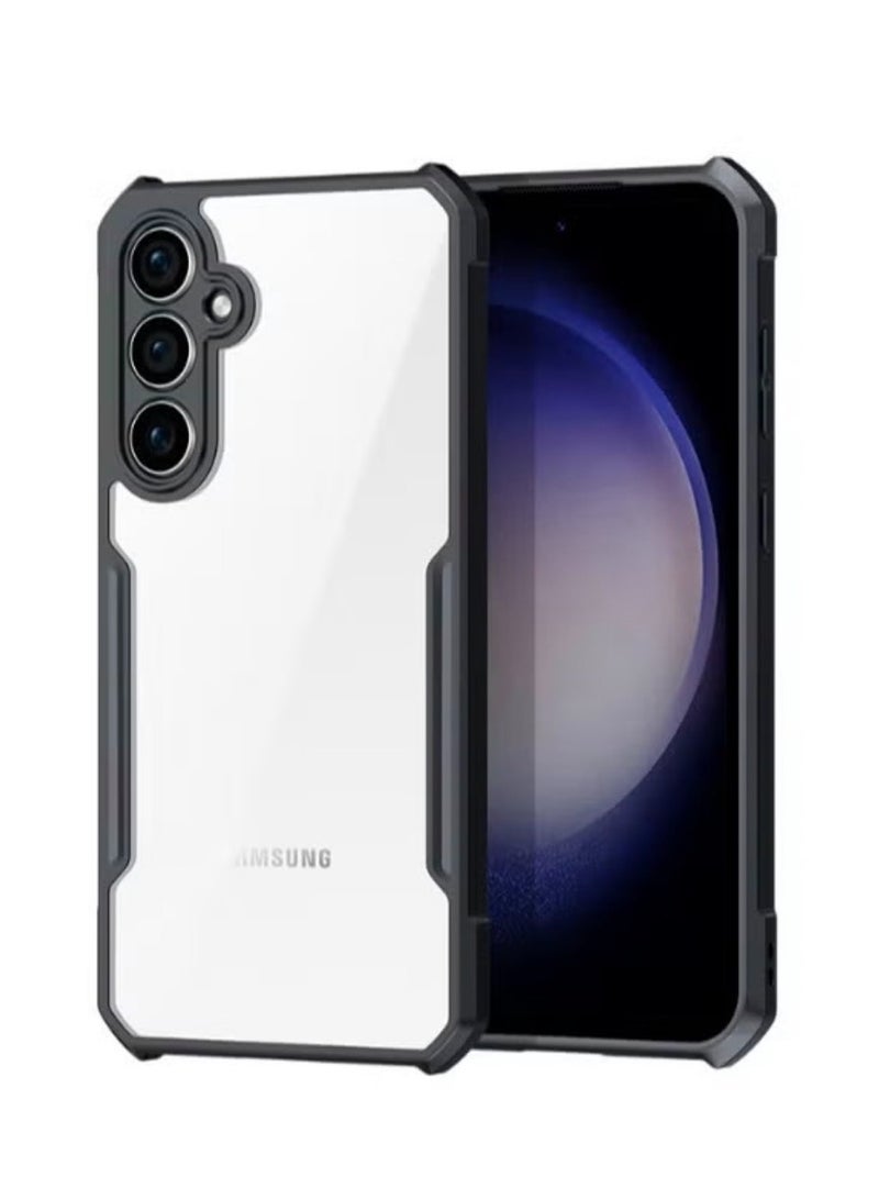 Xundo Clear Case for Samsung Galaxy S26 | Premium Rugged | Durable Shock-absorbing Frame | Black Border | Thermoplastic Polyurethane | Airbag Anti-drop Protection - Clear - Image 1