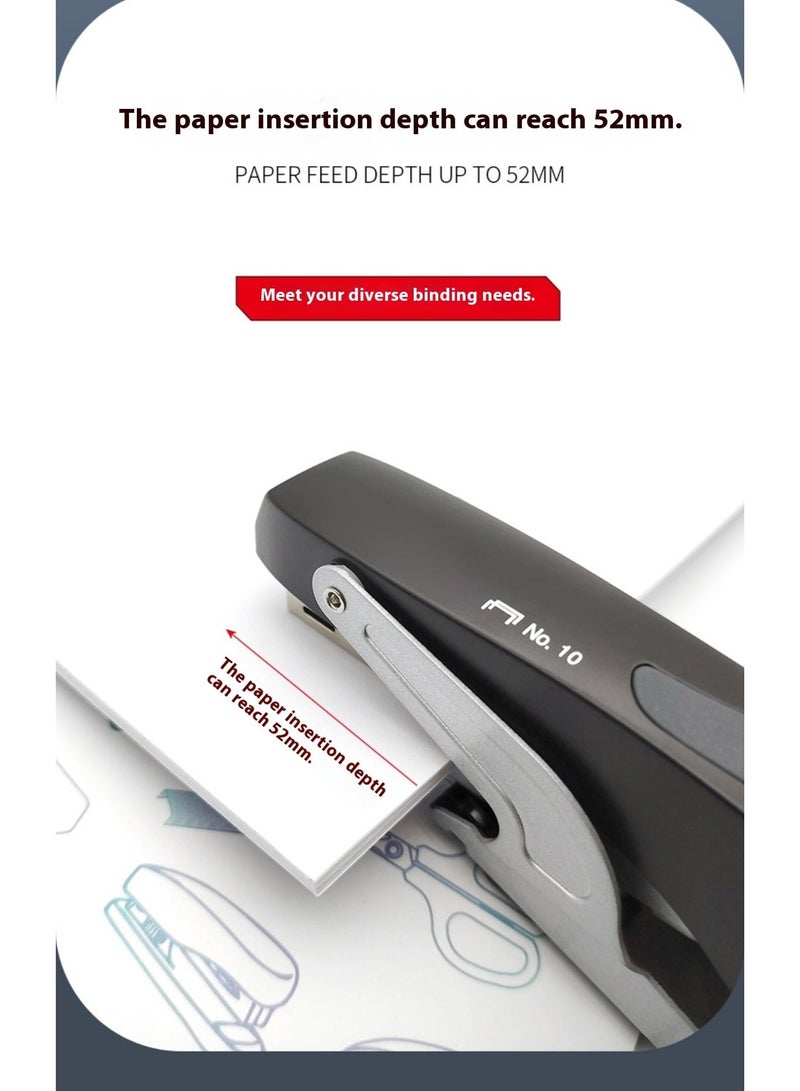 Power-Saving Plier Stapler – Uses #10 Staples, Efficient & Easy Stapling for Home, School & Warehouse (Black) - Image 5