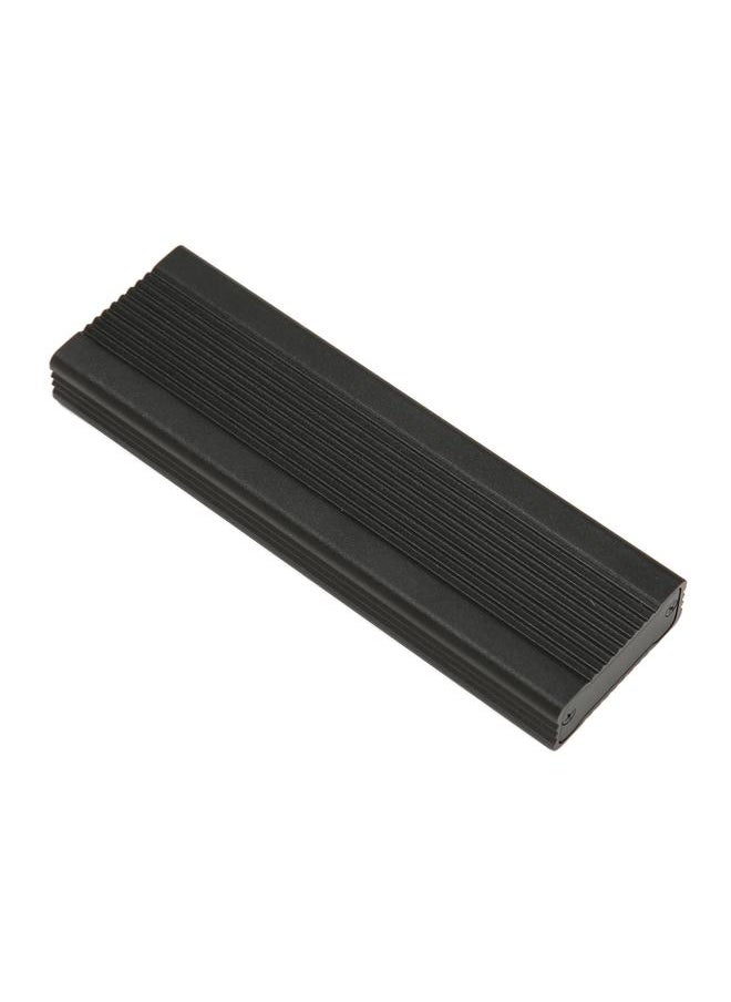 Thoraya M.2 PCIE NVMe to USB3.1 SSD Aluminum Alloy Solid State Drive Enclosure Type-C Gen2 10Gbps Transmission Interface Black with C/C Cable  - Image 3