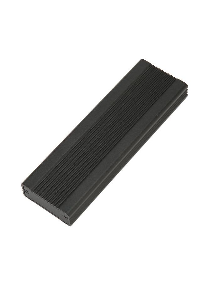 Thoraya M.2 PCIE NVMe to USB3.1 SSD Aluminum Alloy Solid State Drive Enclosure Type-C Gen2 10Gbps Transmission Interface Black with C/C Cable  - Image 5
