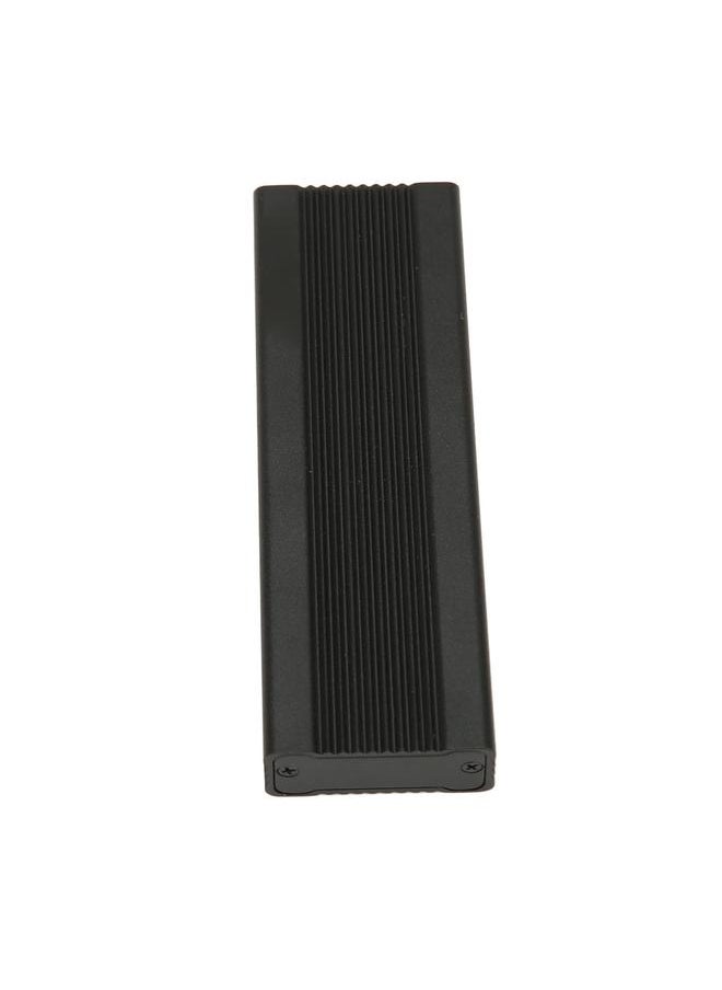 Thoraya M.2 PCIE NVMe to USB3.1 SSD Aluminum Alloy Solid State Drive Enclosure Type-C Gen2 10Gbps Transmission Interface Black with C/C Cable  - Image 4