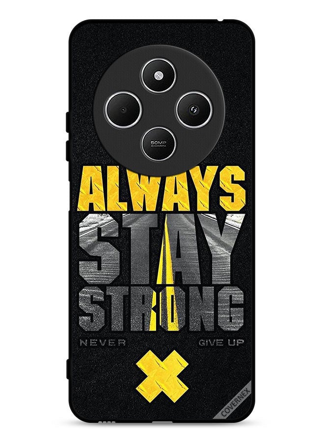 Covernex Xiaomi Redmi 14R 5G Protective Case Cover Always Stay Strong Never Give Up  - Image 1