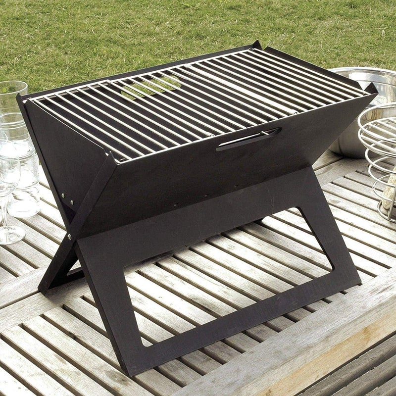 هوم شواية فحم محمولة قابلة للطي المسطحة للاستخدام المنزلي، موديل BD-BBQ-10، مقاس 45×30 سم - Image 2