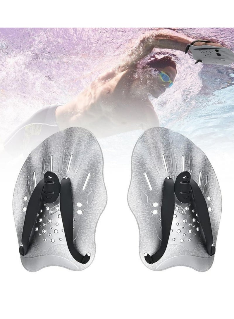 Oasisgalore Swim Paddles Hand, Swim Paddles for Lap Swimming, Swimming Equipment for Women Men Children (1 Pair)  - Image 1