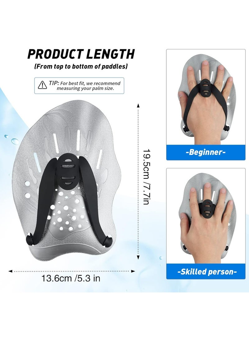 Oasisgalore Swim Paddles Hand, Swim Paddles for Lap Swimming, Swimming Equipment for Women Men Children (1 Pair)  - Image 2