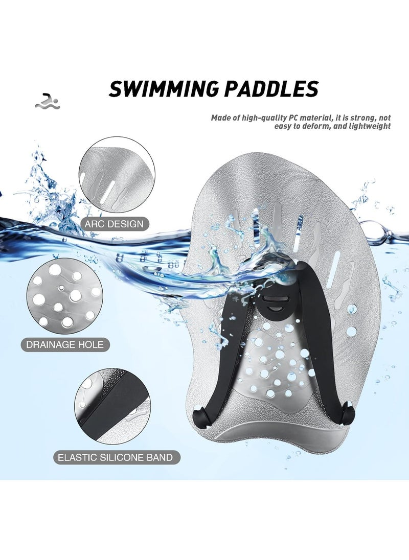 Oasisgalore Swim Paddles Hand, Swim Paddles for Lap Swimming, Swimming Equipment for Women Men Children (1 Pair)  - Image 3