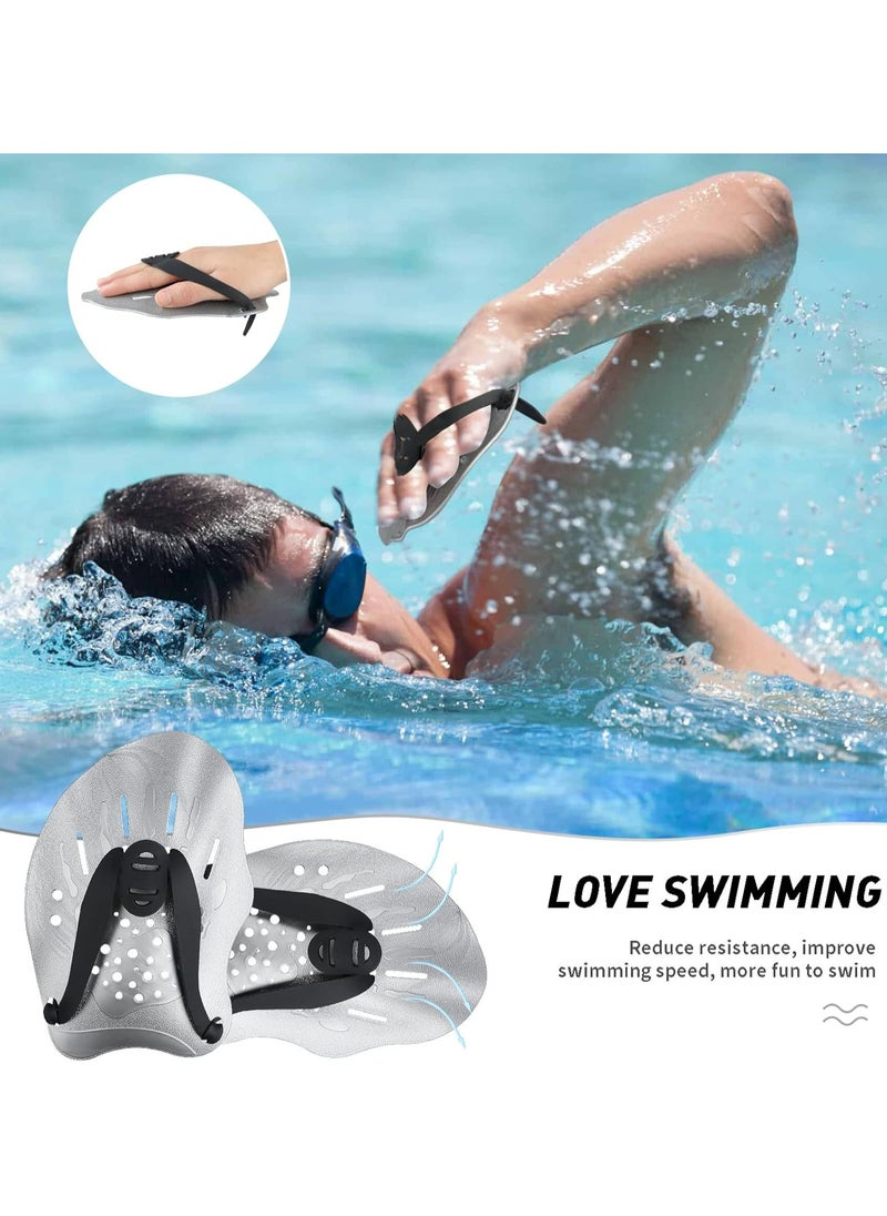 Oasisgalore Swim Paddles Hand, Swim Paddles for Lap Swimming, Swimming Equipment for Women Men Children (1 Pair)  - Image 5
