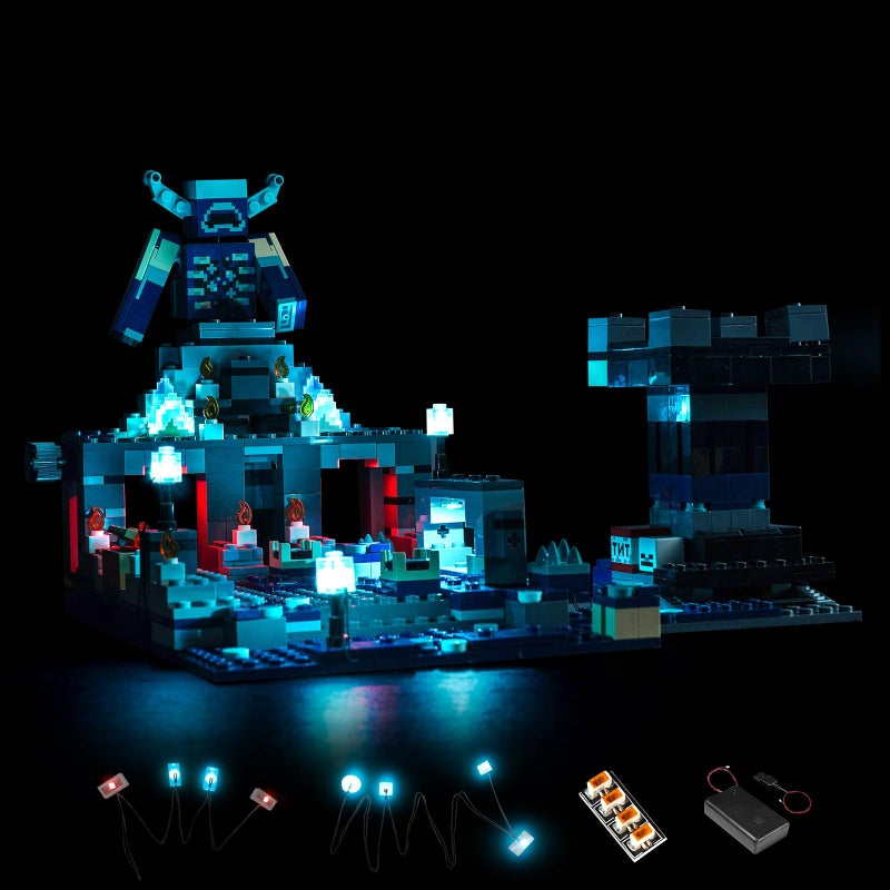 LocoLee LightKit Compatible with Lego Minecraft The Deep Dark Battle 21246 Only a Light Not Actual Lego Lighting for Deep Dark Battle Warden for Fans - Image 4