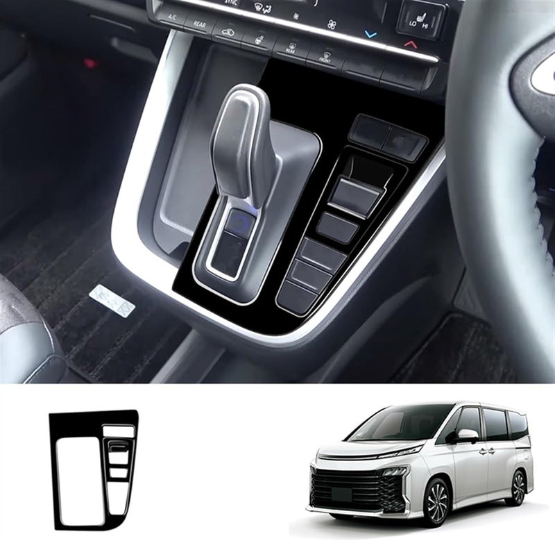 QASULER Car Gear Shift Panel Trim for Toyota Noah Voxy 90 Series - Image 2
