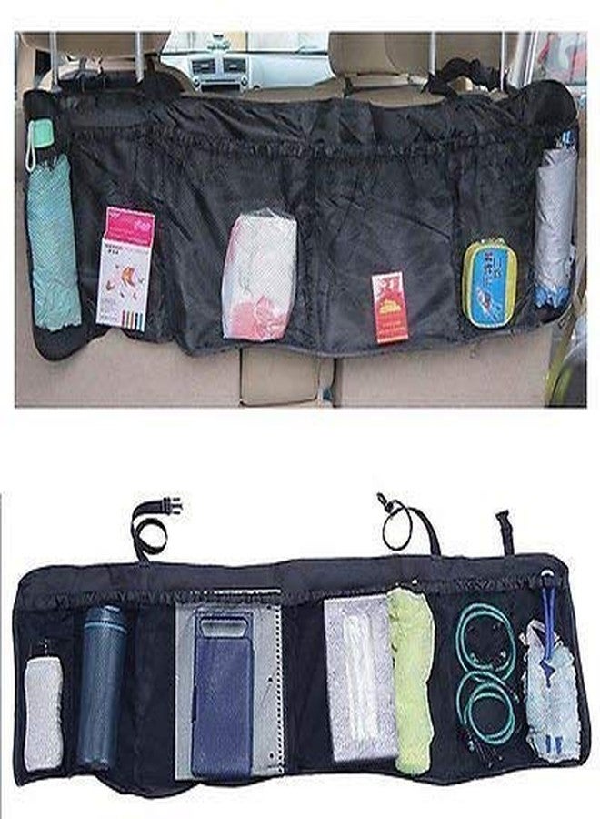 FAGVA Car Back Seat Storage Organizer | Foldable Multi Pocket Storage Holder | Car Back Seat Hanging Bag for Travel Document, Water, Bottle Tablet - Image 3