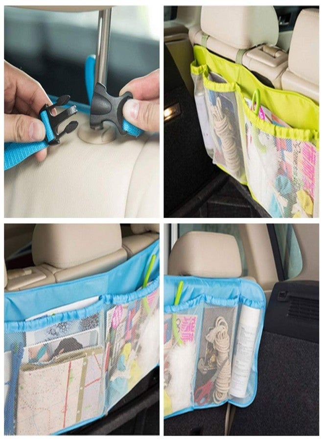FAGVA Car Back Seat Storage Organizer | Foldable Multi Pocket Storage Holder | Car Back Seat Hanging Bag for Travel Document, Water, Bottle Tablet - Image 2