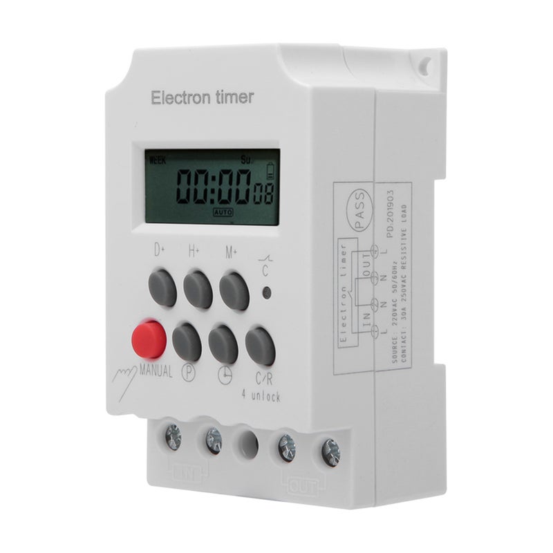 Electronic Timer Switch Microcomputer Intelligent Large Current KG316T-II 220VAC 30A - Image 5