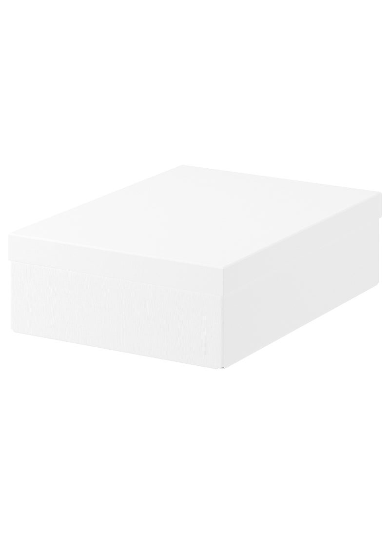 Storage Box with Lid Organize and Declutter with Ease White 18x25x15 cm