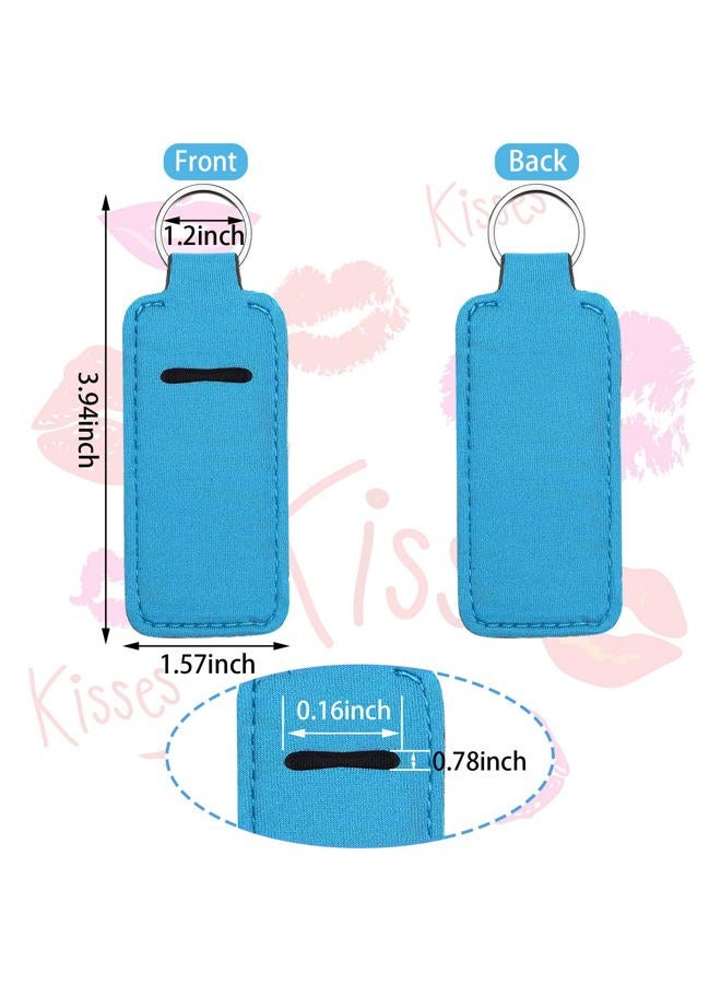 Tudomro 40 Pack Lipstick Keychain Holder with Clip Colorful Portable Lip Balm Holder Keychain for Women(Multicolor Clips) - Image 4