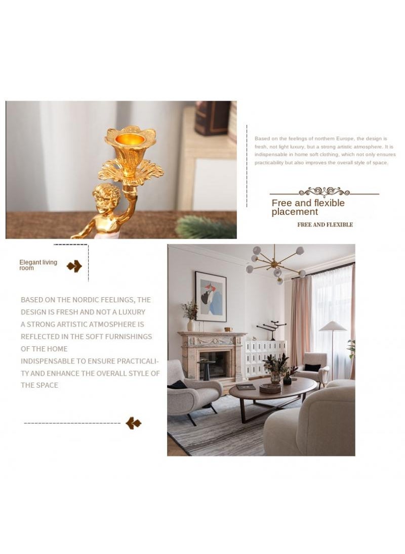 General Children'S Lighting Decoration With A Torch Candlestick Exquisite Tabletop Decorative Candlestick Ornaments  - Image 3