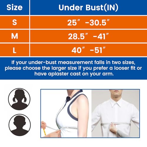Willcom Arm Sling for Shoulder Injury with Waist Strap - Immobilizer Brace Support for Sleeping, Rotator Cuff Surgery (Comfort Version, Right, Small, 20-30.5 inch) - Image 5