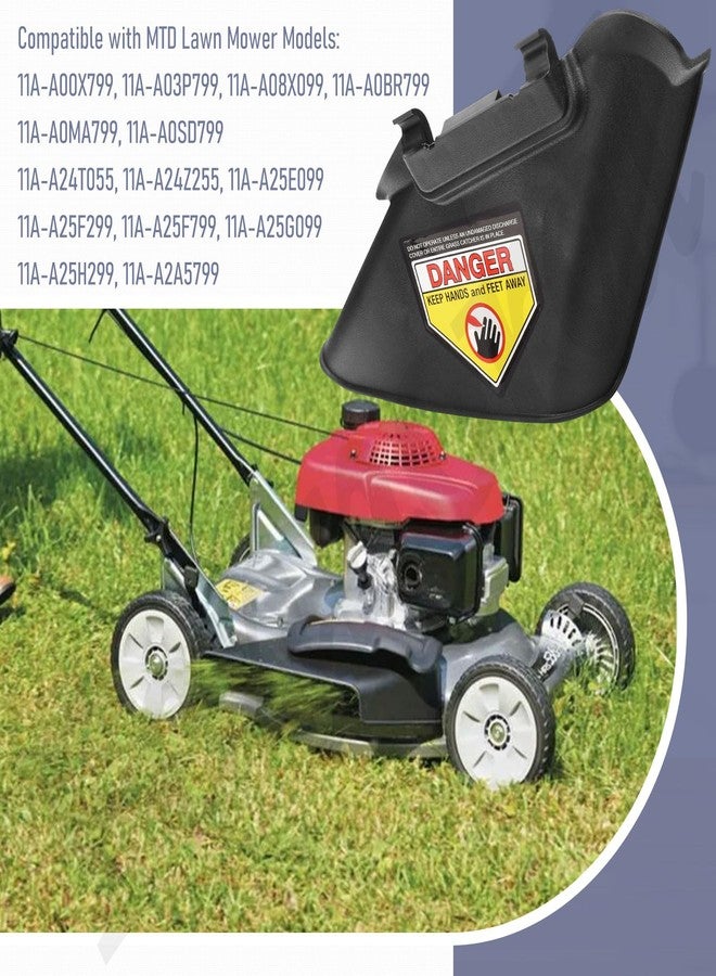 Fennoral قناة تفريغ جانبية من فينورال 731-07486 لجزازة العشب وجرار العشب MTD 21 بوصة - متوافقة أيضًا مع كولومبيا كرافتسمان هاسكي تروي بيلت وما إلى ذلك. - Image 4