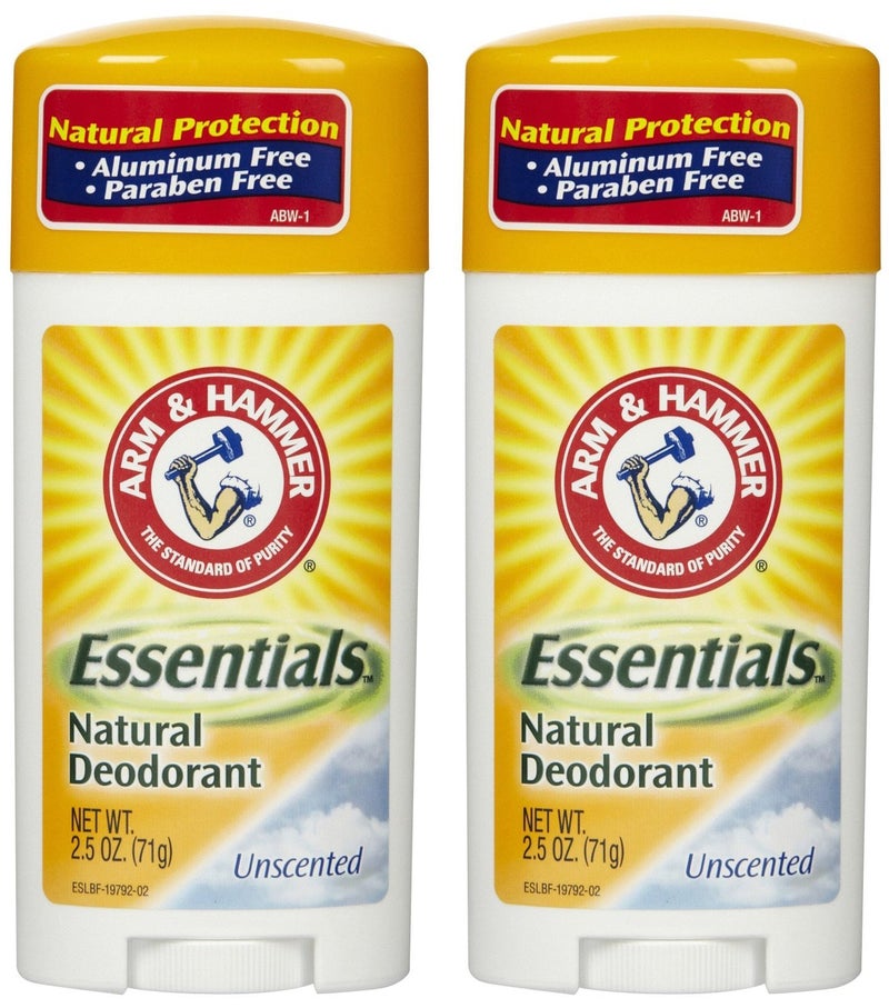 Arm & Hammer أرم هامر إسينشالز مزيل العرق الطبيعي بدون رائحة 25 أونصة 2 عبوة